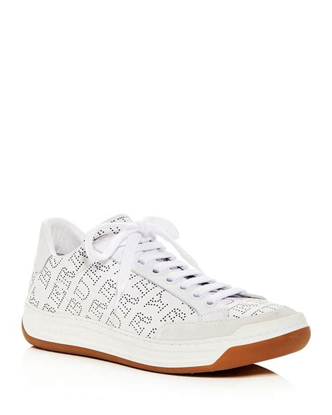 burberry timsbury sneaker|Burberry Women's Timsbury Perforated Leather lace .